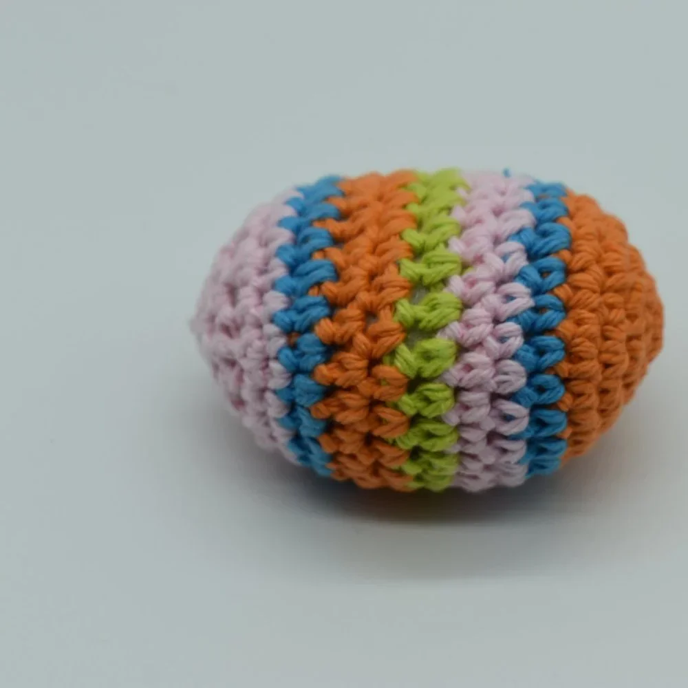 Handcrafted Crochet catnip Easter egg cat toy